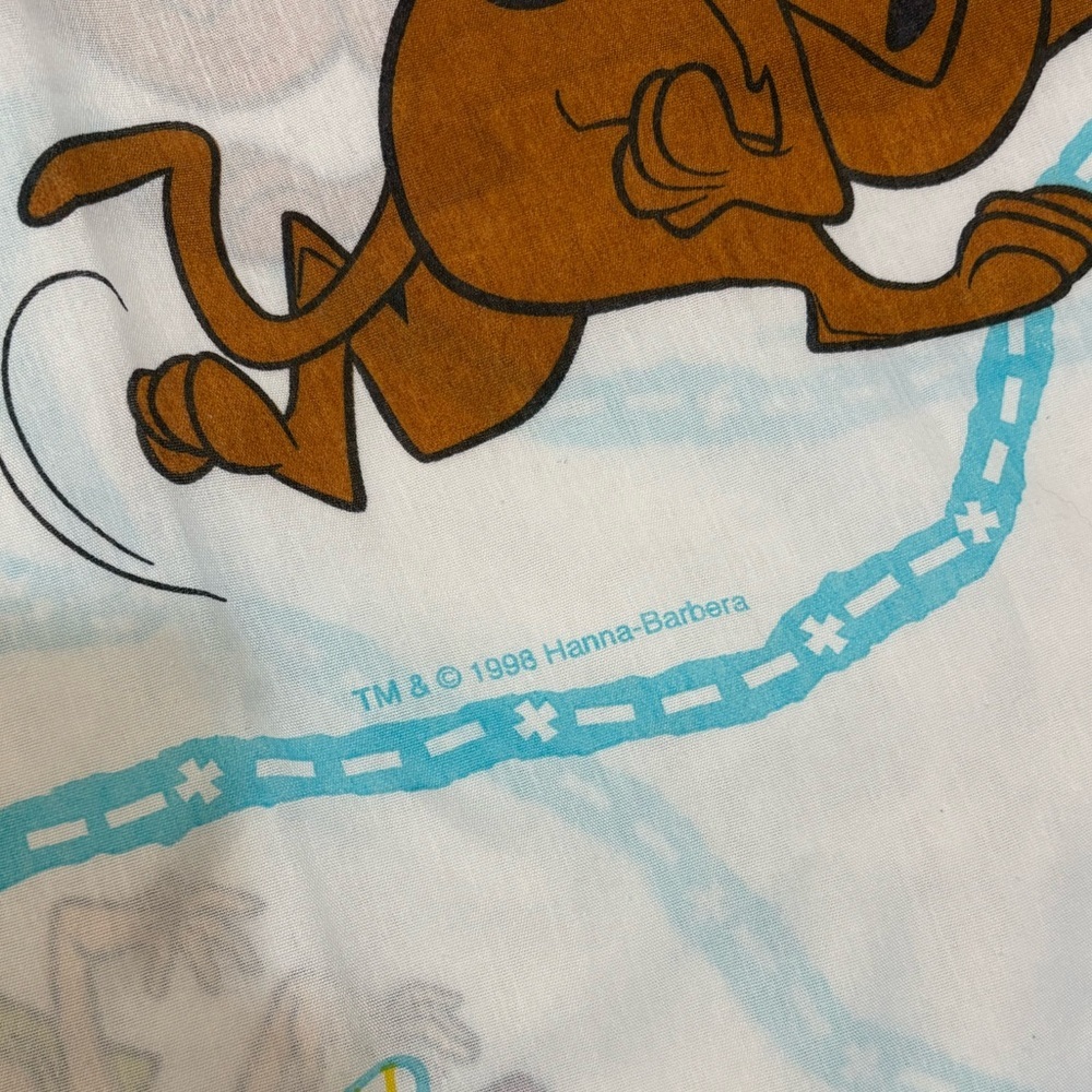 Scooby Doo Full Flat Sheet Vintage Y2K - Picture 3 of 7
